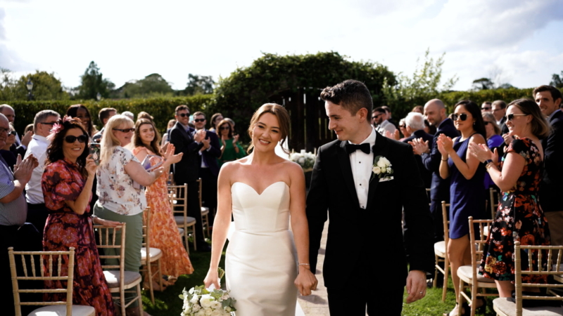 Outdoor ceremony at Ballymagarvey Village